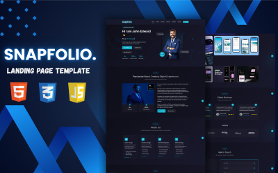 SnapFolio – HTML šablona portfolia na jednu stránku