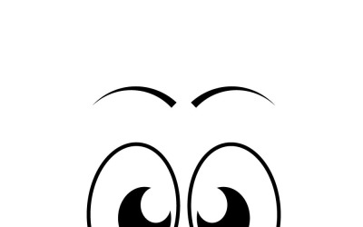 Icône vectorielle de dessin animé surpris