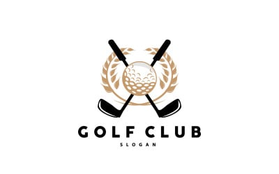 Símbolo de diseño del club deportivo de golf (V1)
