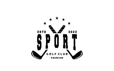 Golf Logo Game Sport Club Design Symbol V2