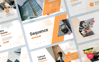 Keynote-sjabloon voor tijdlijnpresentatie