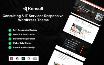 Konsult - Consulting & IT Services Responsive WordPress Theme