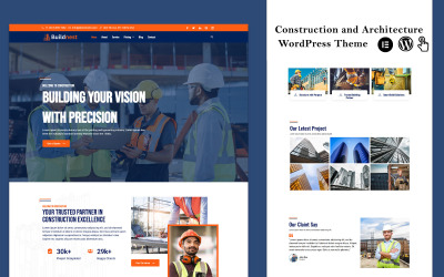 Buildnest - WordPress šablona pro stavebnictví a architekturu