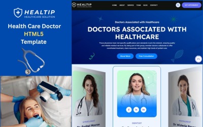 HTML-шаблон для врачей Healthtip_Health Care