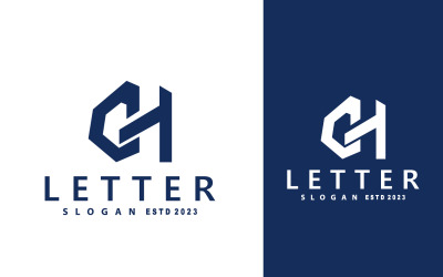 Minimal İlk GH Harfli Logo V8