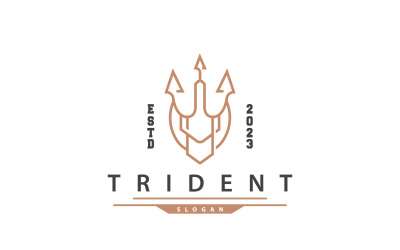 Neptün Poseidon Trident Logosu V1