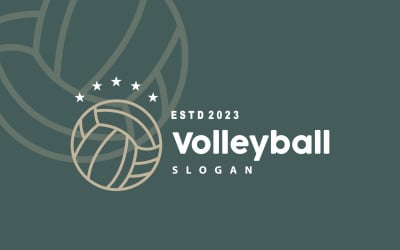 Voleybol Logosu Sport Simple V3