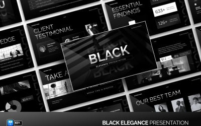 Szablon prezentacji Black Elegance
