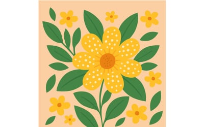 &amp;quot;GRATIS&amp;quot; Gele bloem met weelderige groene bladeren