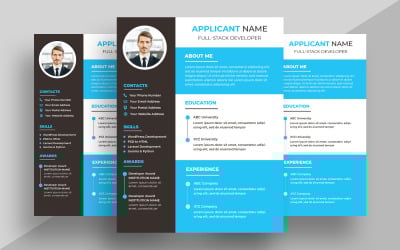 Modern Resume CV Template Ver-2