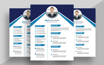 Modern Resume CV Template Ver-7