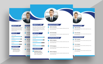 Modern Resume CV Template Ver-8