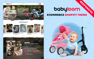 Baby Loom - responzivní šablona Shopify pro e-commerce
