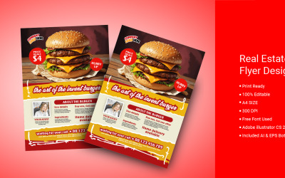 Food Flyer Design Template for Business