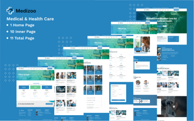 Medizoo – 医疗保健 Figma 网站模板