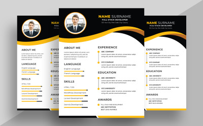 Modern Resume CV Template Ver-11