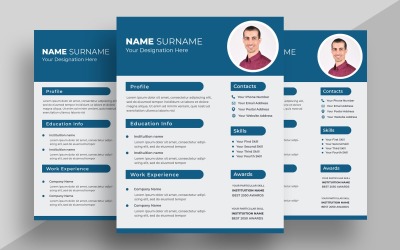Modern Resume CV Template Ver-13