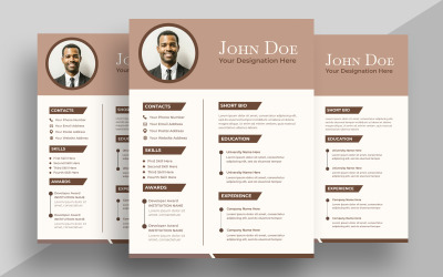 Modern Resume CV Template Ver-19