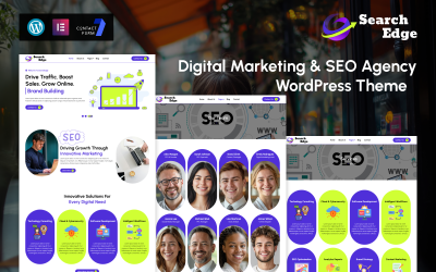 SearchEdge – Digitális marketing és SEO ügynökségi WordPress téma