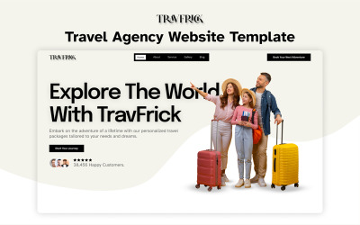 Travfrick – Modello Elementor per agenzia di viaggi premium