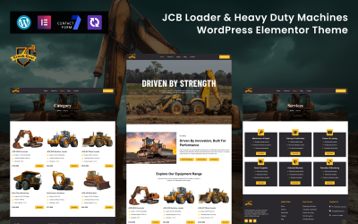 CrushGear - JCB &amp;amp; Industrial Machinery WordPress Elementor Theme