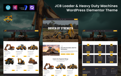 CrushGear - šablona WordPress Elementor pro JCB a průmyslové stroje