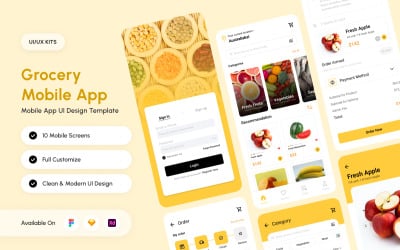 Grocery Delivery App UI Kit