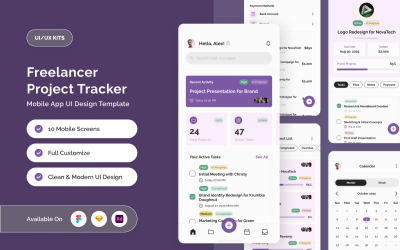 Project Management Mobile UI Kit