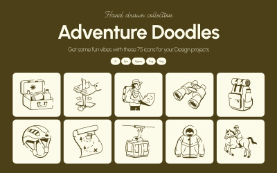 Conjunto de desenho de aventura