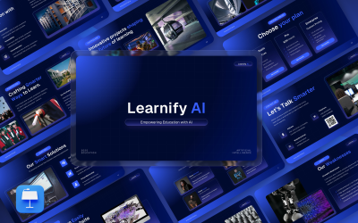 Learnify – Modello di presentazione sull&amp;#39;intelligenza artificiale nella tecnologia educativa