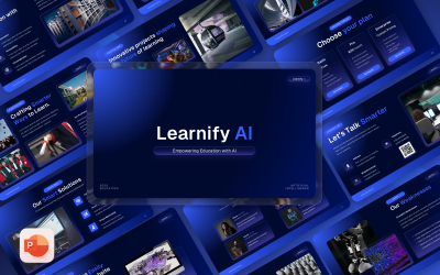 Learnify – Oktatástechnológiai AI PowerPoint sablon