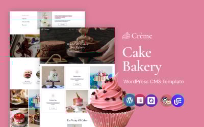 Crème - Delicious Cake And Pastry WordPress Elementor Theme