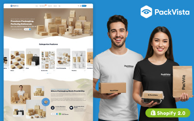 Packvista - 适用于电子商务的响应式 Shopify 主题
