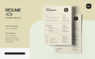 Resume/CV Template – Vol. 222