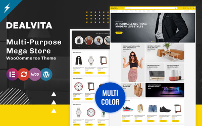 Tema WordPress WooCommerce para Mega Store Moderna da Dealvita