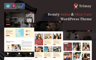 Trimsy – Friseursalon, Nagelkunst &amp;amp; Spa WordPress Elementor Theme