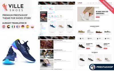 Ville Shoes - Tema Prestashop responsivo e multifuncional