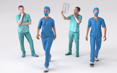 Arzt Person 3D-Modell