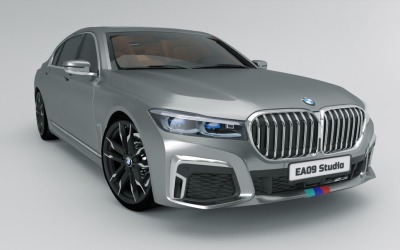 BMW M7 2020 Konzept 3D-Modell