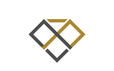 Diamond and Infinity Concept-logosjabloon