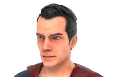Personagem Homem de Aço modelo 3D