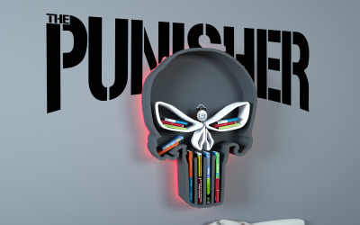 Punisher Kitaplık 3d modeli
