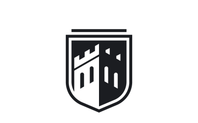 Shield and Castle Logo Template