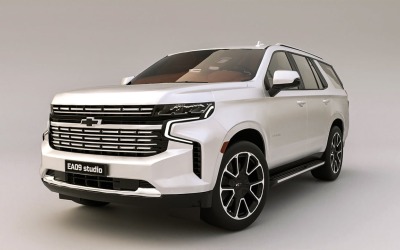 2021-es Chevrolet Tahoe RST 3d modell