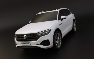 3D-model Volkswagen Touareg uit 2021