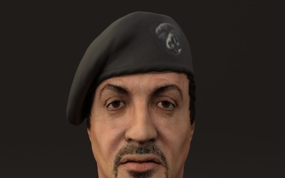 Mercenários Barney Ross modelo 3D