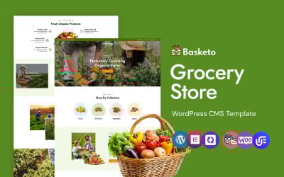 Basketo - Tema Elementor de WordPress para tiendas de comestibles y alimentos orgánicos