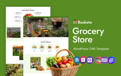 Basketo - Thème WordPress Elementor pour épicerie et alimentation biologique