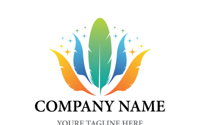 Feather Logo Template Design
