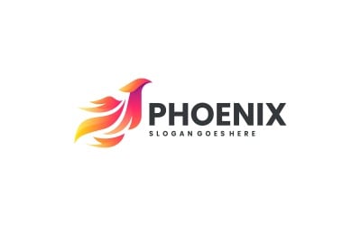Gradyan Modern Phoenix Logo Tasarımı 301